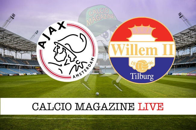 Ajax Willem II cronaca diretta live risultato in tempo reale