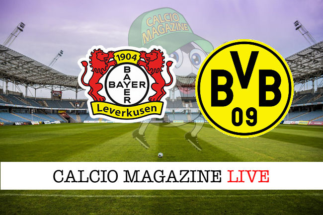Bayer Leverkusen Borussia Dortmund cronaca diretta live risultato in tempo reale