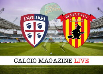 Cagliari Benevento cronaca diretta live risultato in tempo reale