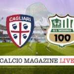 Cagliari Sassuolo cronaca diretta live risultato in tempo reale