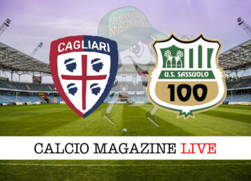 Cagliari Sassuolo cronaca diretta live risultato in tempo reale