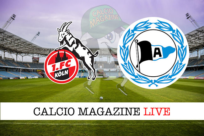 Colonia Arminia Bielefeld cronaca diretta live risultato in tempo reale