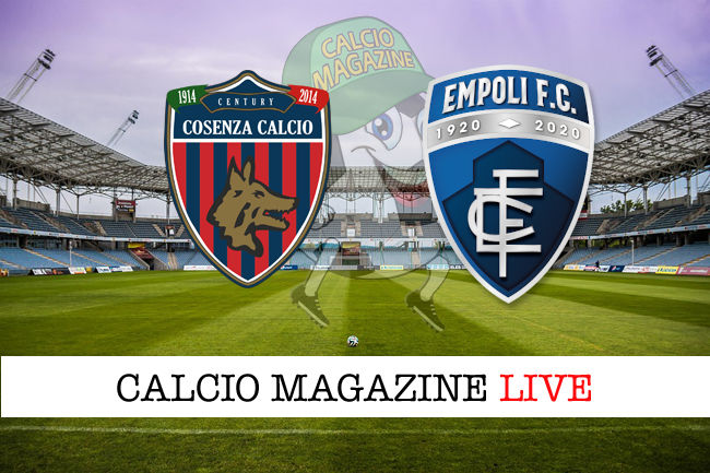 Cosenza Empoli cronaca diretta live risultato in tempo reale