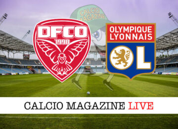 Dijon Olympique Lione cronaca diretta live risultato in tempo reale