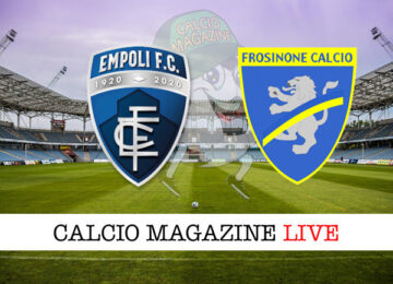 Empoli Frosinone cronaca diretta live risultato in tempo reale