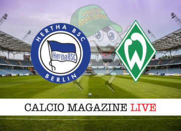 Hertha Berlino Werder Brema cronaca diretta live risultato in tempo reale