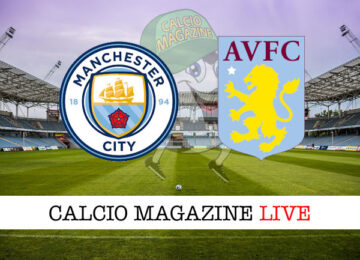 Manchester City Aston Villa cronaca diretta live risultato in tempo reale