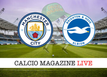 Manchester City Brighton cronaca diretta live risultato in tempo reale