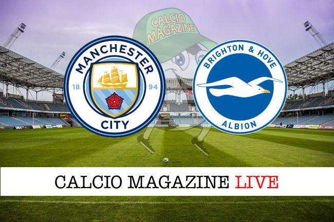 Manchester City Brighton cronaca diretta live risultato in tempo reale