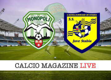 Monopoli Juve Stabia cronaca diretta live risultato in tempo reale