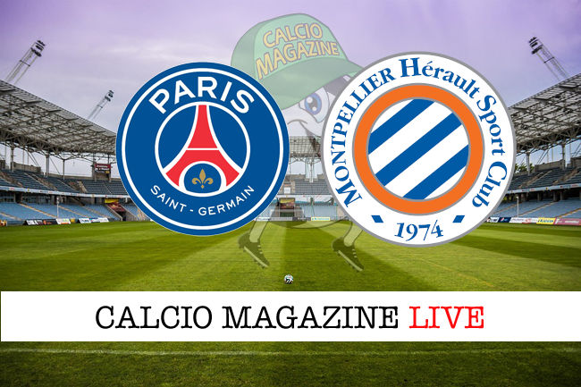 PSG Montpellier cronaca diretta live risultato in tempo reale