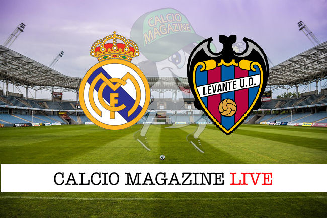 Real Madrid Levante cronaca diretta live risultato in tempo reale