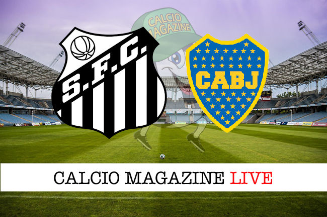 Santos Boca Juniors cronaca diretta live risultato in tempo reale