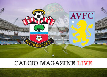 Southampton Aston Villa cronaca diretta live risultato in tempo reale