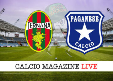 Ternana Paganese cronaca diretta live risultato in tempo reale