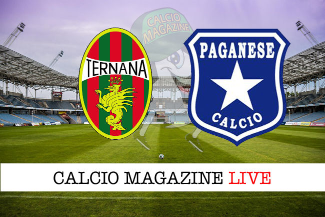 Ternana Paganese cronaca diretta live risultato in tempo reale