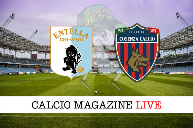 Virtus Entella Cosenza cronaca diretta live risultato in tempo reale