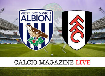 West Bromwich Fulham cronaca diretta live risultato in tempo reale