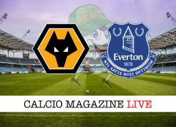 Wolverhampton Everton cronaca diretta live risultato in tempo reale