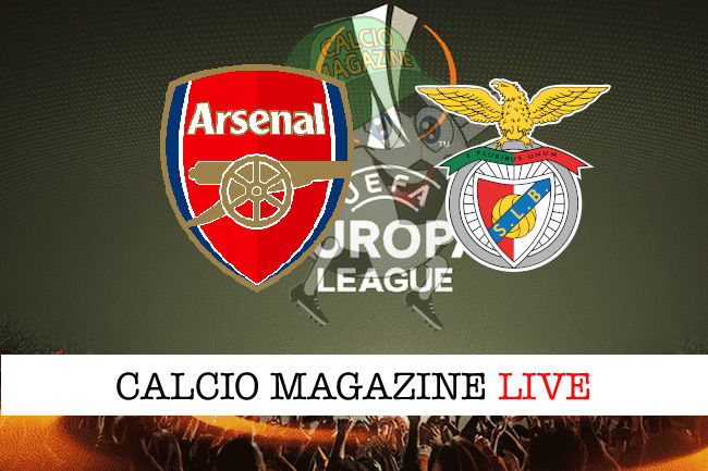 Arsenal Benfica cronaca diretta live risultato in tempo reale