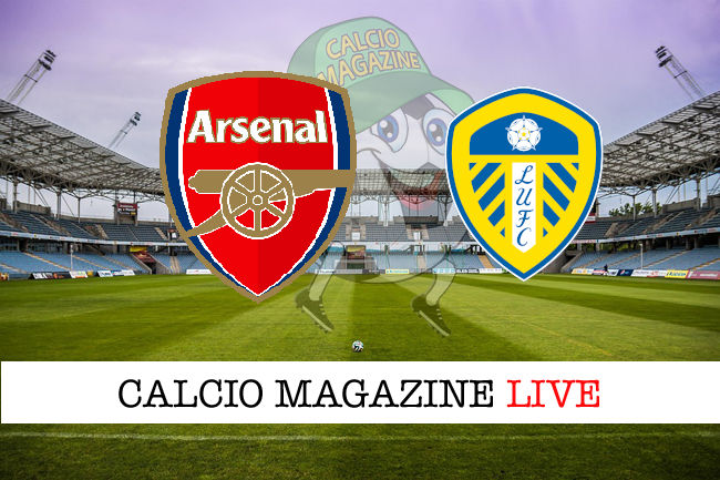 Arsenal Leeds United cronaca diretta live risultato in tempo reale