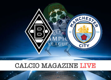 Borussia M'Gladbach Manchester City cronaca diretta live risultato in tempo reale