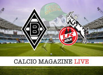 Borussia Monchengladbach Colonia cronaca diretta live risultato in tempo reale