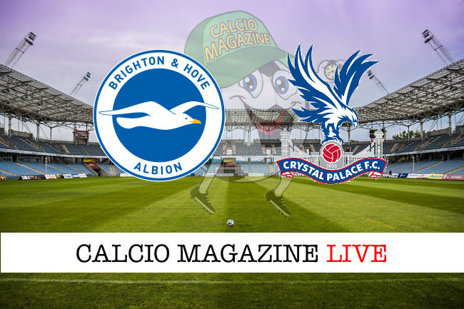 Brighton Crystal Palace cronaca diretta live risultato in tempo reale