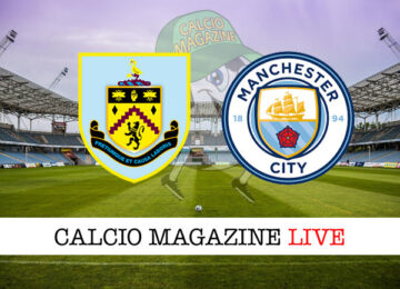 Burnley Manchester City cronaca diretta live risultato in tempo reale