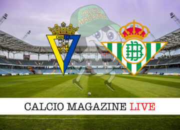 Cadice Real Betis cronaca diretta live risultato in tempo reale