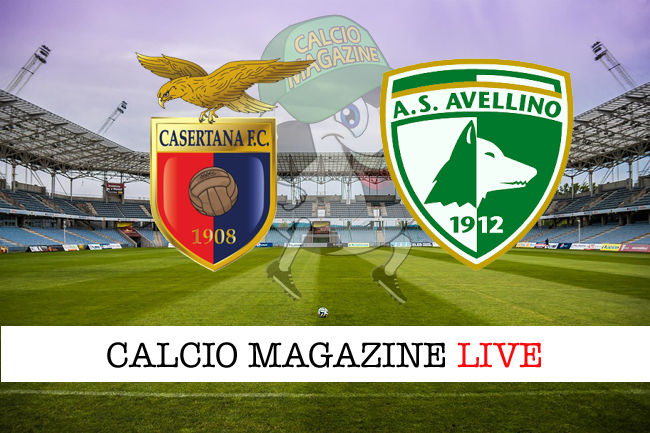 Casertana Avellino cronaca diretta live risultato in tempo reale