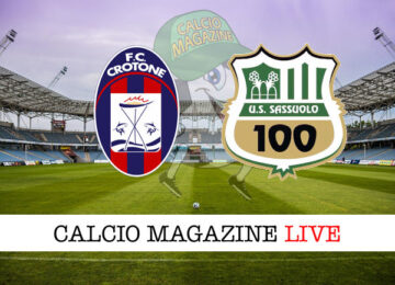 Crotone Sassuolo cronaca diretta live risultato in tempo reale