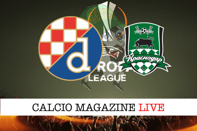 Dinamo Zagabria Krasnodar cronaca diretta live risultato in tempo reale