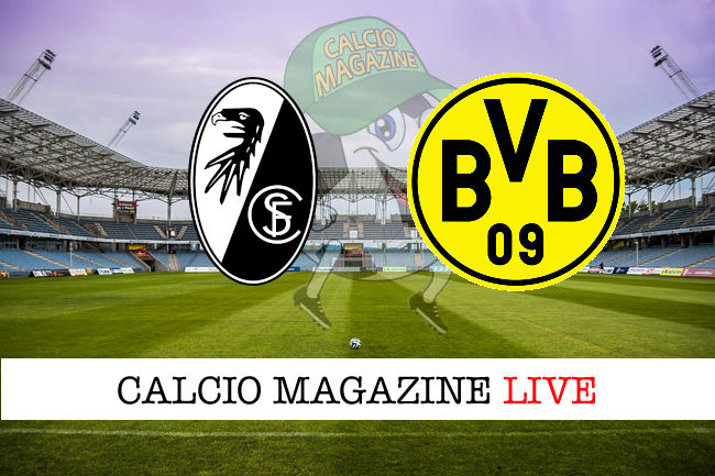 Friburgo Borussia Dortmund cronaca diretta live risultato in tempo reale