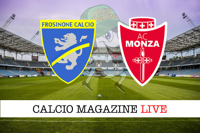 Frosinone Monza cronaca diretta live risultato in tempo reale