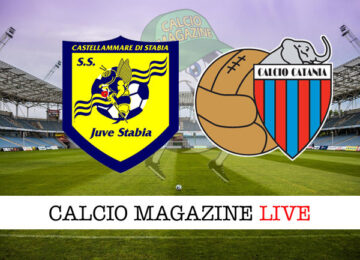 Juve Stabia Catania cronaca diretta live risultato in tempo reale