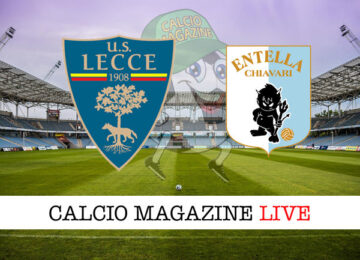 Lecce Virtus Entella cronaca diretta live risultato in tempo reale