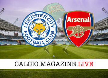 Leicester Arsenal cronaca diretta live risultato in tempo reale