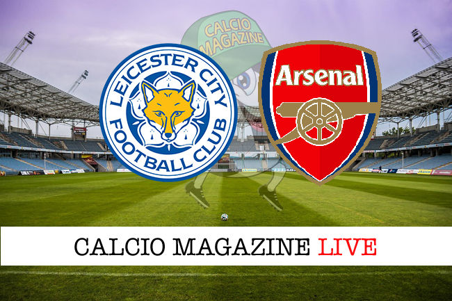 Leicester Arsenal cronaca diretta live risultato in tempo reale