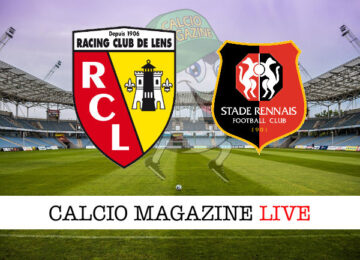 Lens Rennes cronaca diretta live risultato in tempo reale