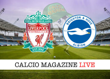 Liverpool Brighton cronaca diretta live risultato in tempo reale