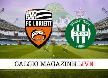 Lorient Saint Etienne cronaca diretta live risultato in tempo reale