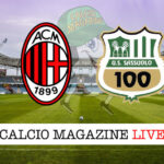 Milan Sassuolo cronaca diretta live risultato in tempo reale