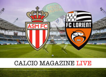 Monaco Lorient cronaca diretta live risultato in tempo reale