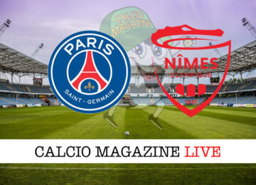 PSG Nimes Olympique cronaca diretta live risultato in tempo reale