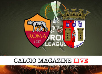 Roma Sporting Braga cronaca diretta live risultato in tempo reale