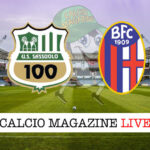 Sassuolo Bologna cronaca diretta live risultato in tempo reale