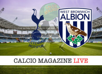 Tottenham West Bromwich cronaca diretta live risultato in tempo reale