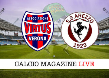 Virtus Verona Arezzo cronaca diretta live risultato in tempo reale