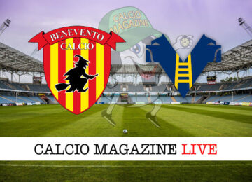 Benevento Hellas Verona cronaca diretta live risultato in tempo reale